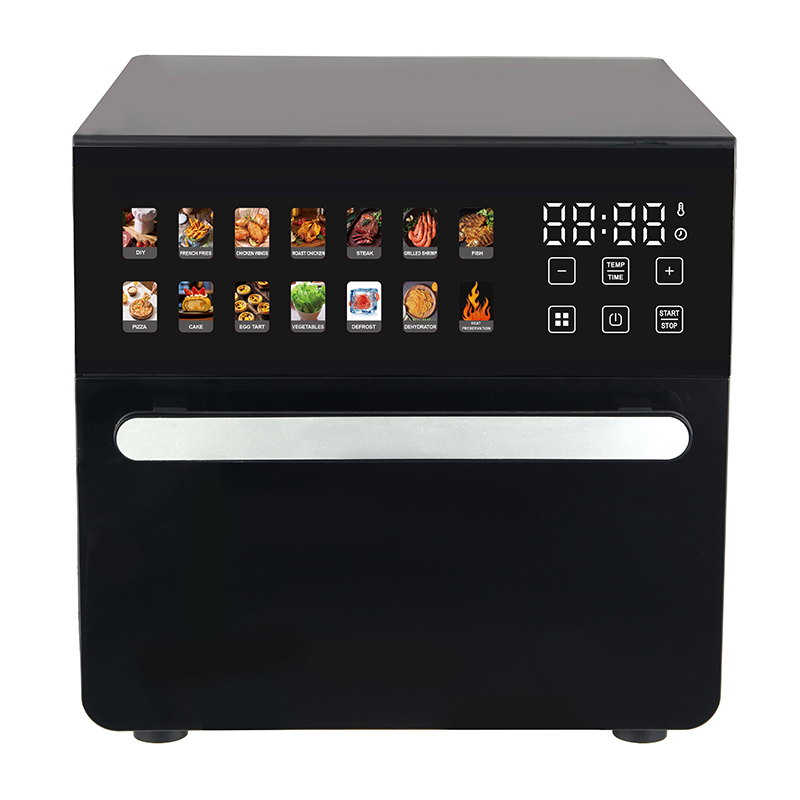 Horno freidora de aire digital de gran capacidad de 15 l con doble elemento calefactor
