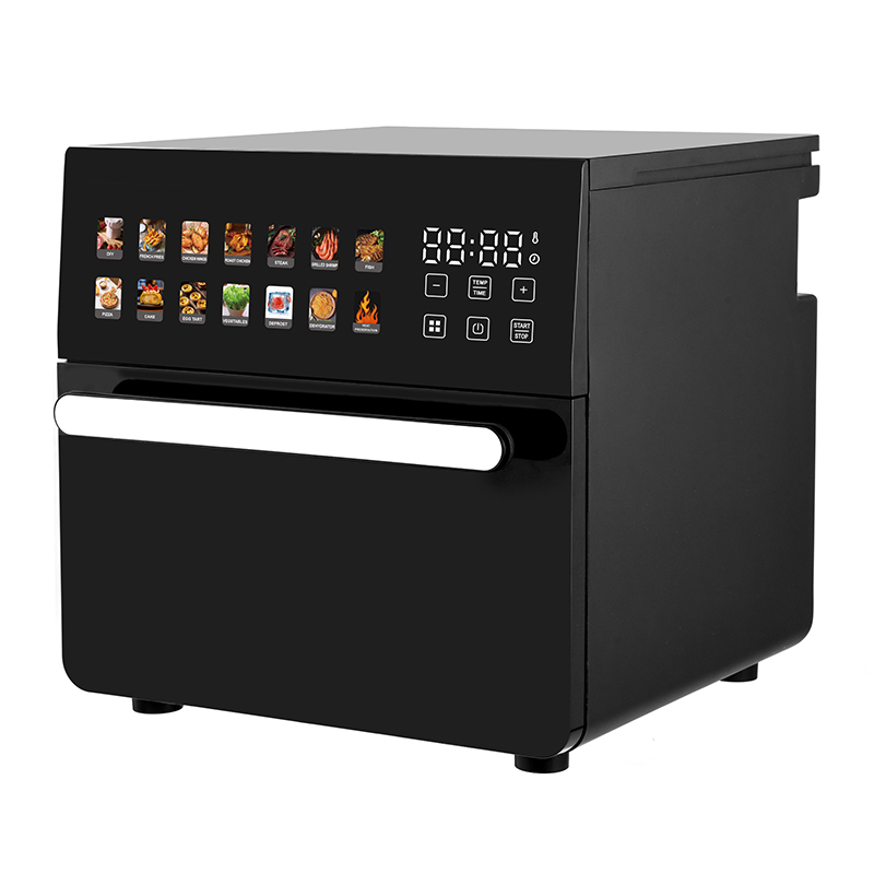 Horno freidora de aire digital de gran capacidad de 15 l con doble elemento calefactor