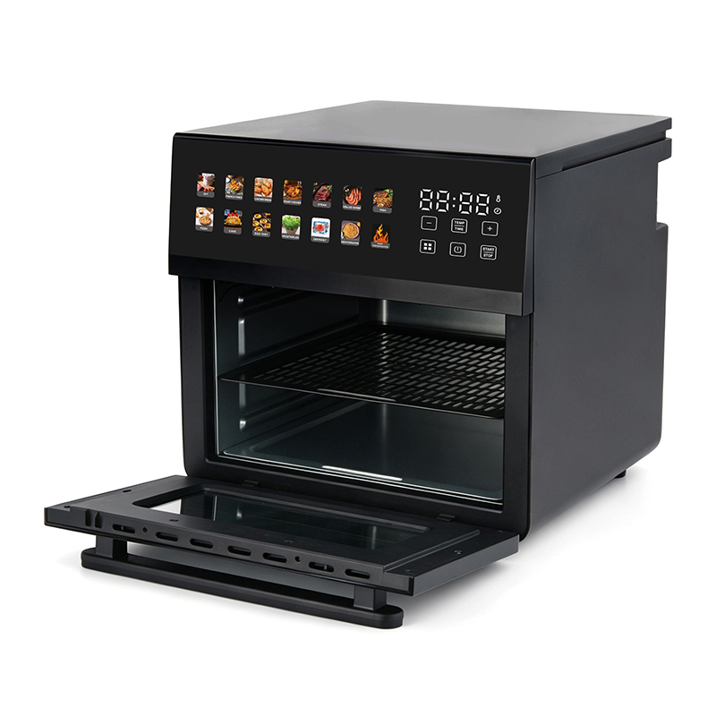 Horno freidora de aire digital de gran capacidad de 15 l con doble elemento calefactor